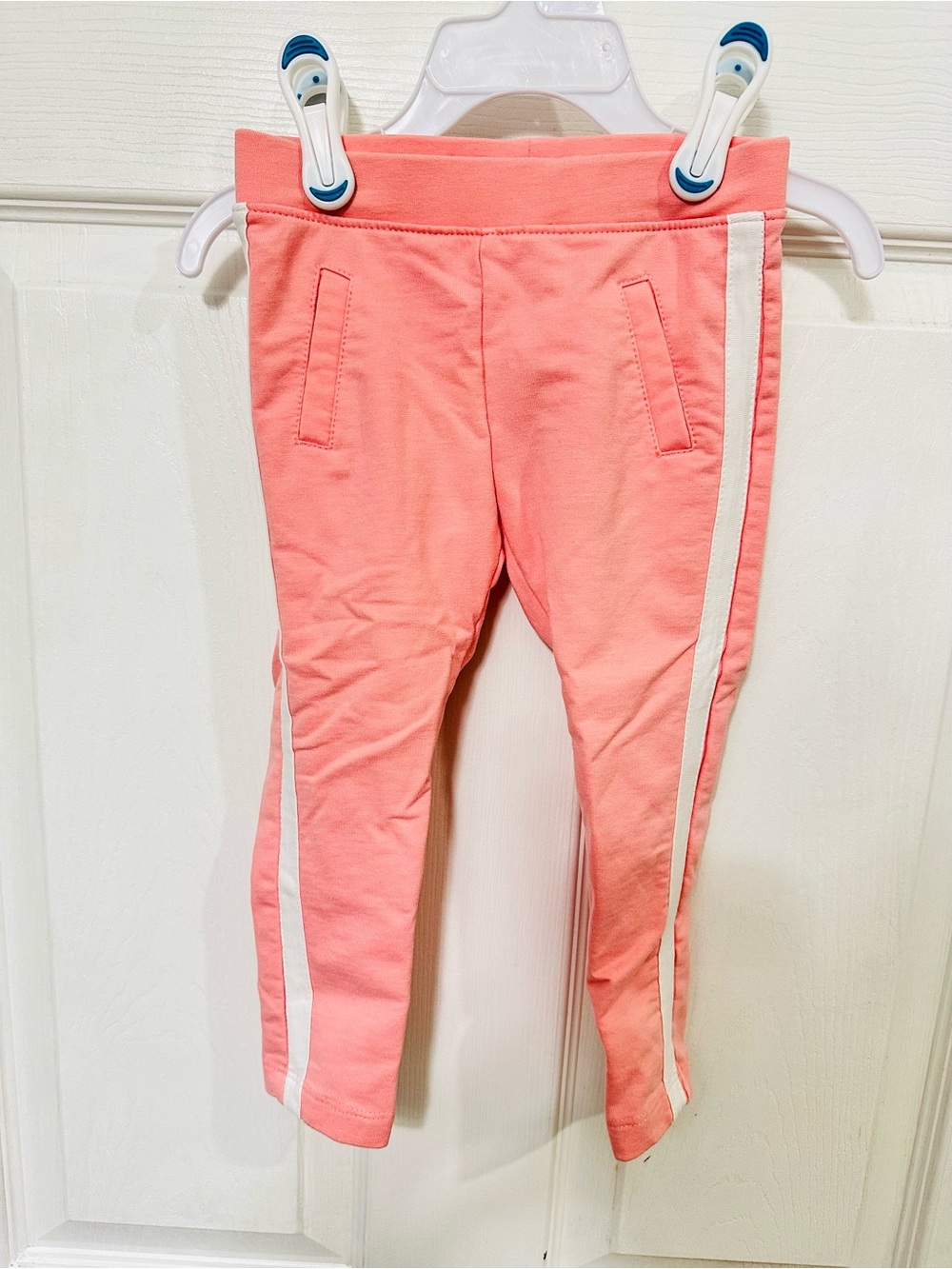 Joe Fresh Coral Pink Side-Stripe Leggings for Kids